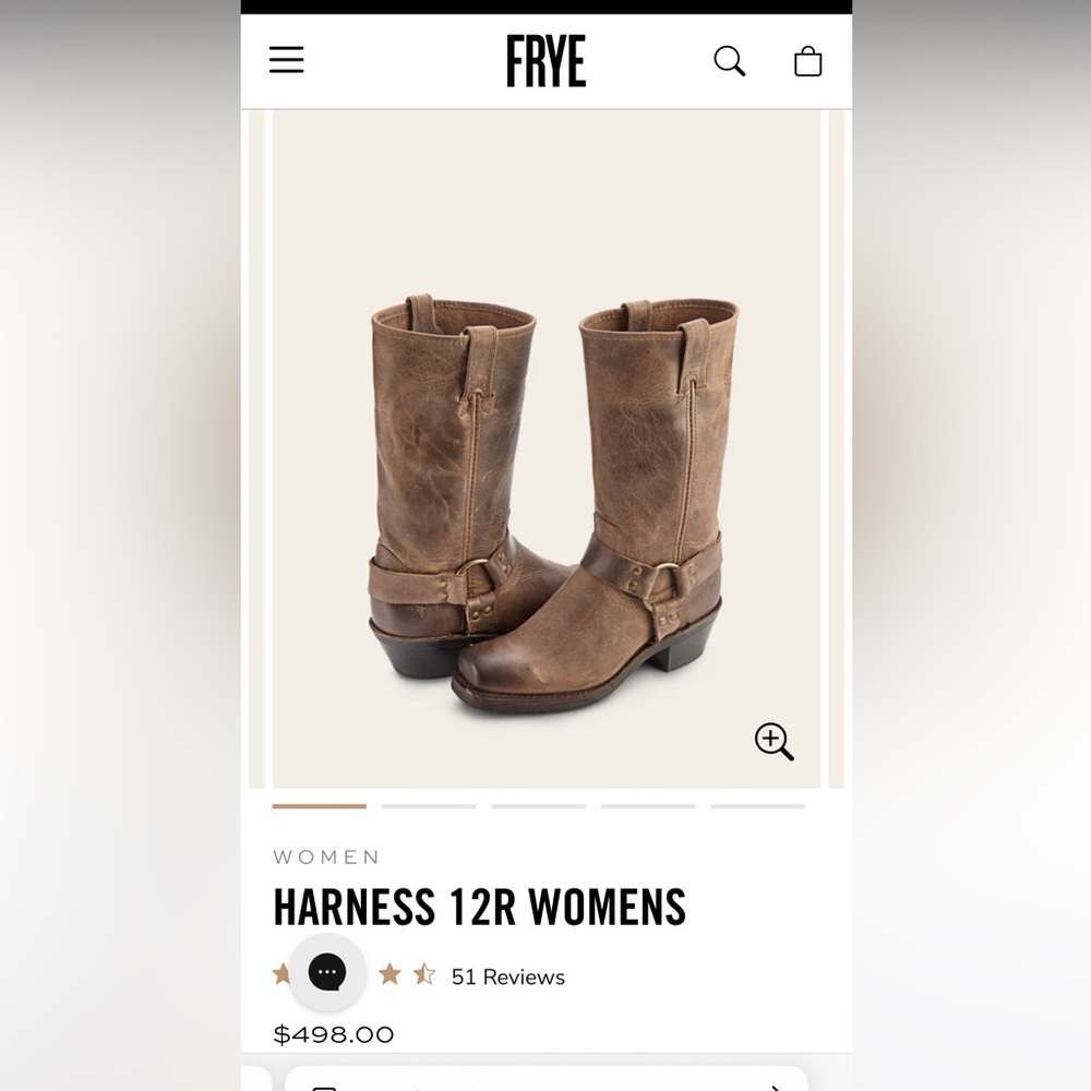 Frye Harness 12R Women’s color smoke